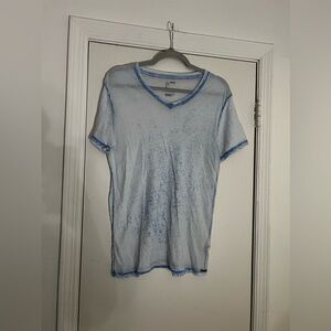 Blue and White On The Bayas Short Sleeve Shirt
Size Small